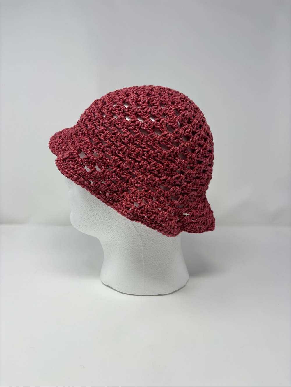 Terra Cotta Granny Stitch Crochet Bucket Hat